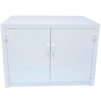 Lab furniture cupboard with doors closed