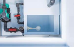 Wet Scrubber Fume Cupboard Tank Interior.