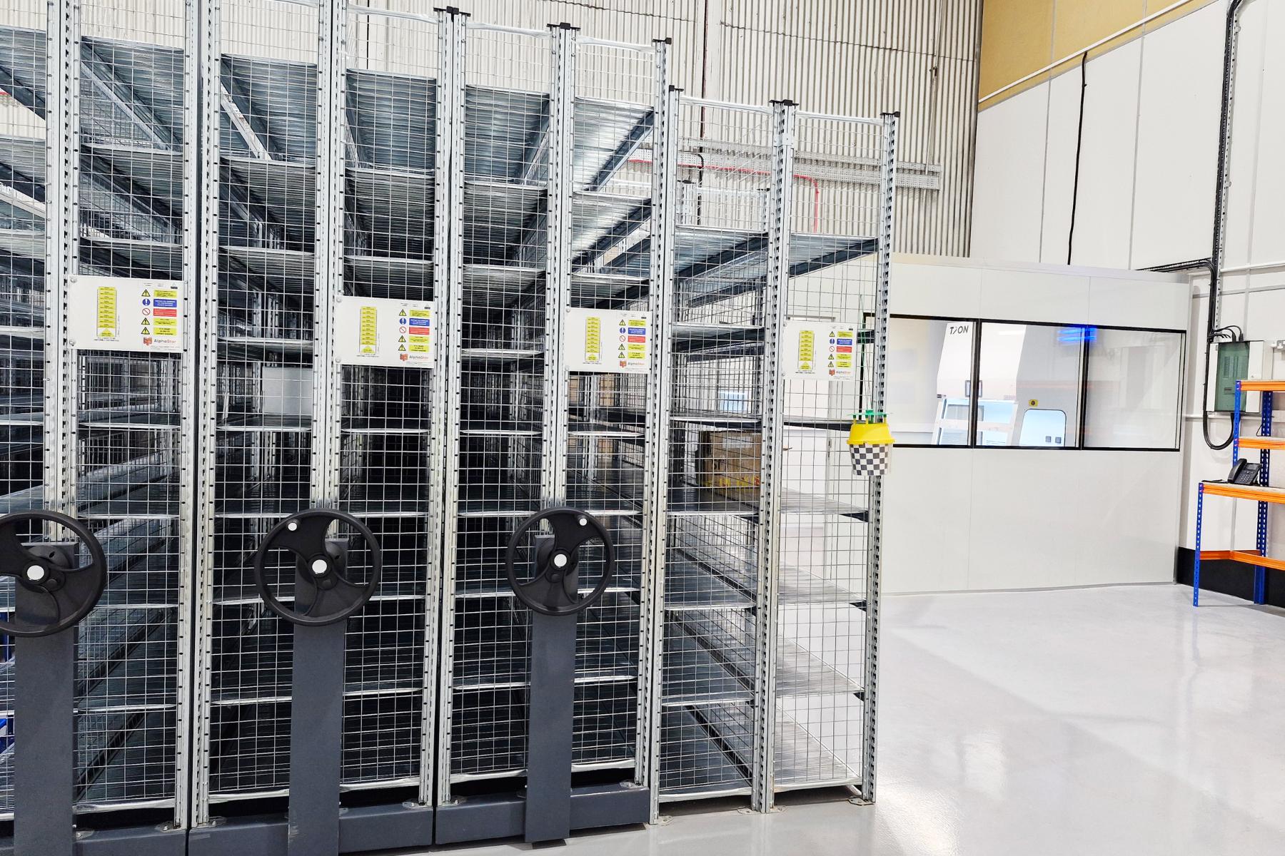 H.W. Coates ductless fume cupboard and racking system