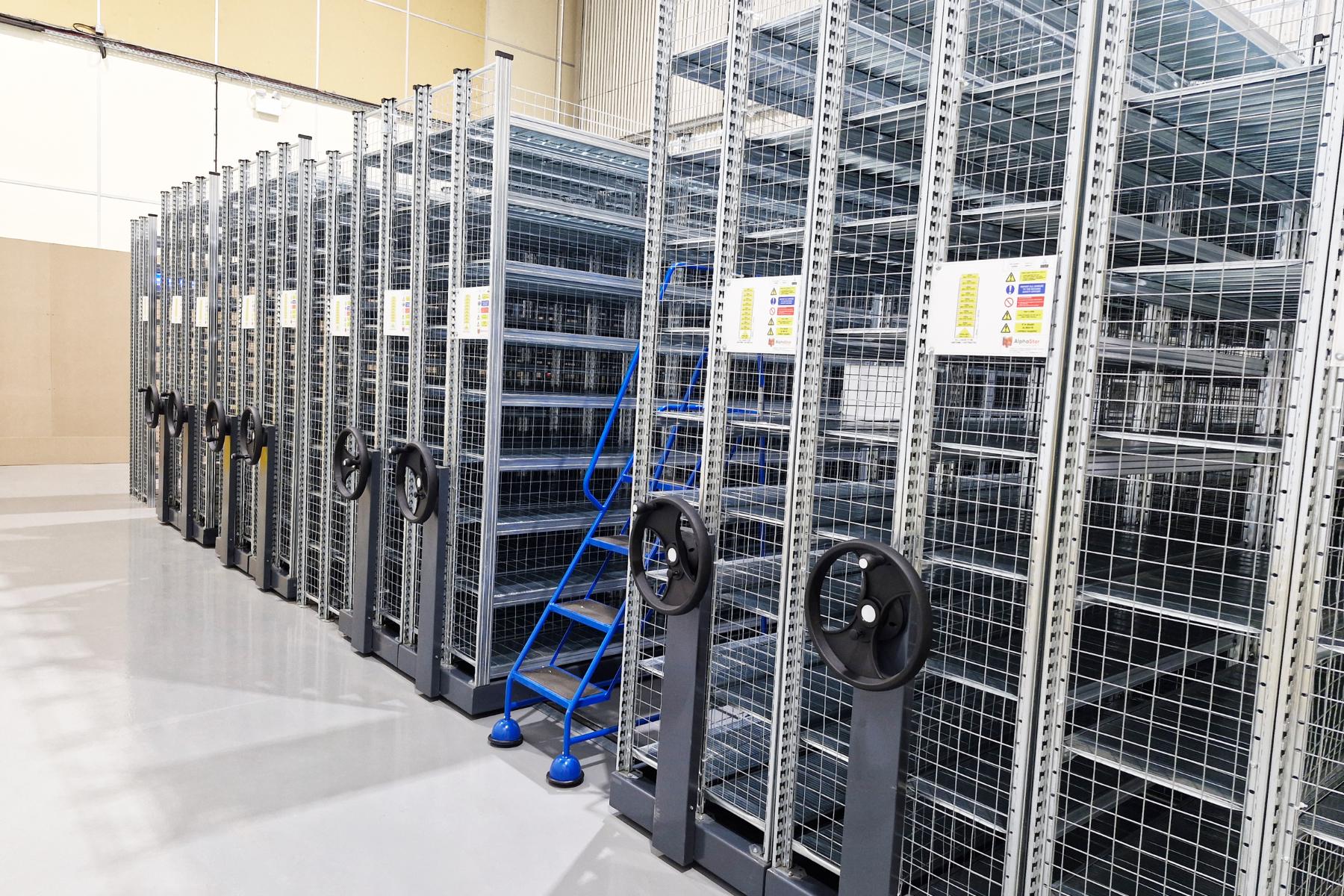 H.W. sample preparation racking system